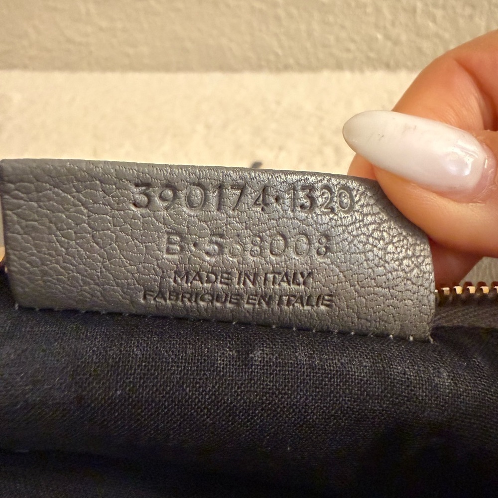 Balenciaga City Metallic Edge Grey Leather Clutch with Gold Hardware - Picture 8 of 13